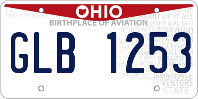 OH license plate GLB1253