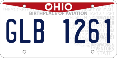 OH license plate GLB1261