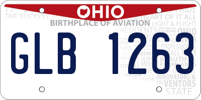 OH license plate GLB1263