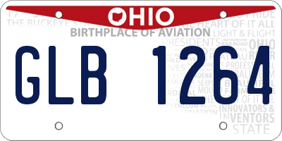 OH license plate GLB1264