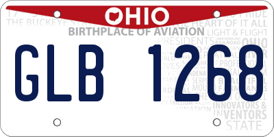 OH license plate GLB1268