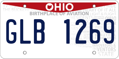OH license plate GLB1269