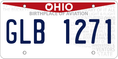 OH license plate GLB1271