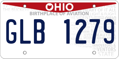 OH license plate GLB1279