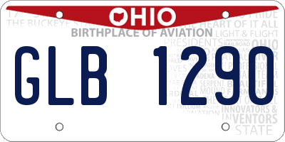 OH license plate GLB1290