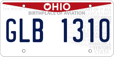 OH license plate GLB1310