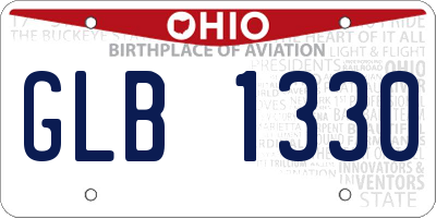 OH license plate GLB1330