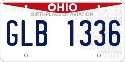OH license plate GLB1336