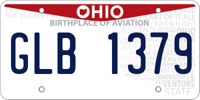 OH license plate GLB1379