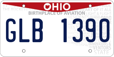 OH license plate GLB1390