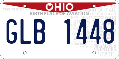 OH license plate GLB1448