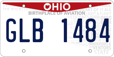 OH license plate GLB1484