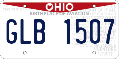 OH license plate GLB1507
