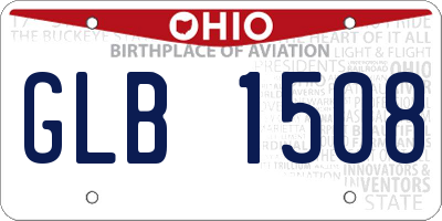 OH license plate GLB1508