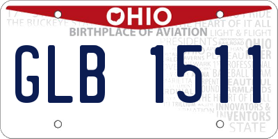 OH license plate GLB1511