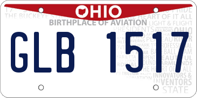 OH license plate GLB1517