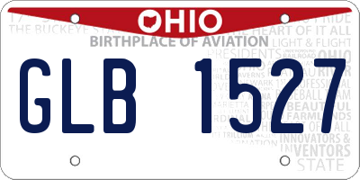 OH license plate GLB1527