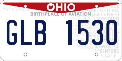 OH license plate GLB1530
