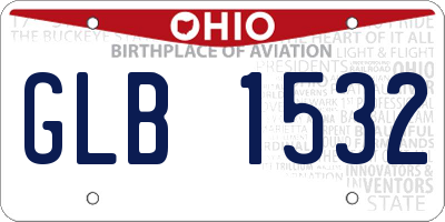 OH license plate GLB1532