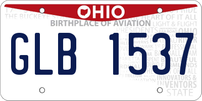 OH license plate GLB1537