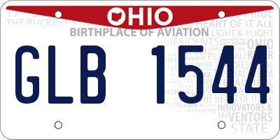 OH license plate GLB1544