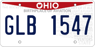 OH license plate GLB1547