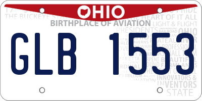 OH license plate GLB1553