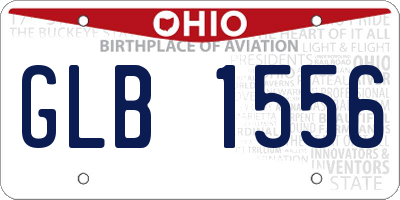 OH license plate GLB1556