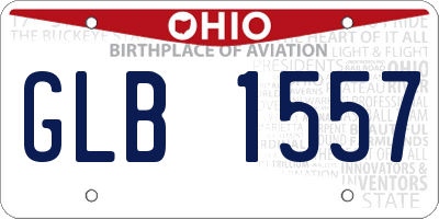 OH license plate GLB1557