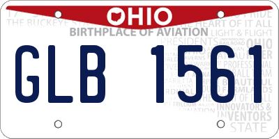 OH license plate GLB1561