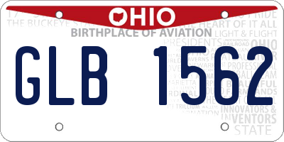 OH license plate GLB1562