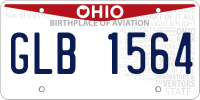 OH license plate GLB1564