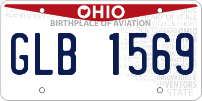 OH license plate GLB1569