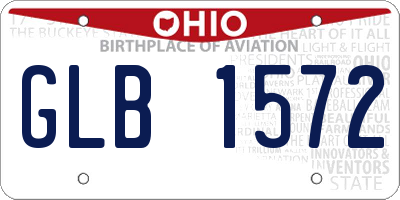 OH license plate GLB1572