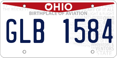 OH license plate GLB1584
