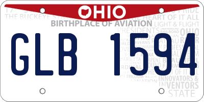 OH license plate GLB1594