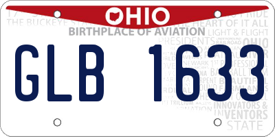 OH license plate GLB1633