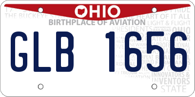OH license plate GLB1656