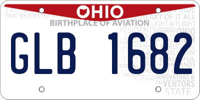 OH license plate GLB1682