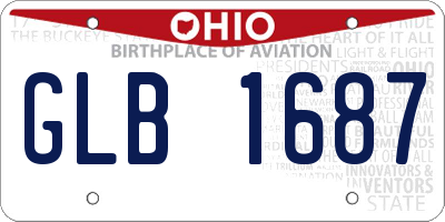 OH license plate GLB1687