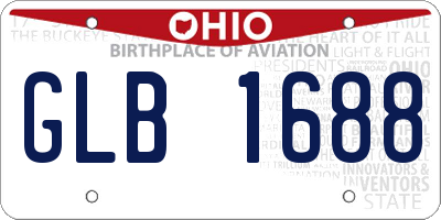 OH license plate GLB1688