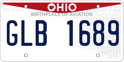 OH license plate GLB1689