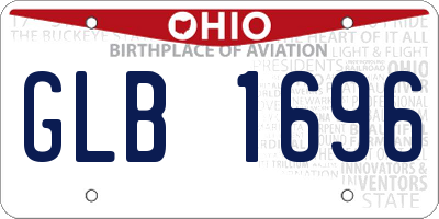 OH license plate GLB1696