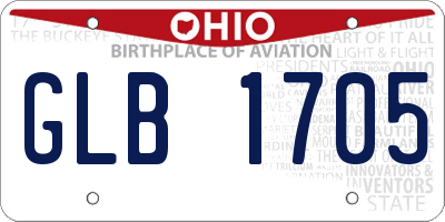 OH license plate GLB1705