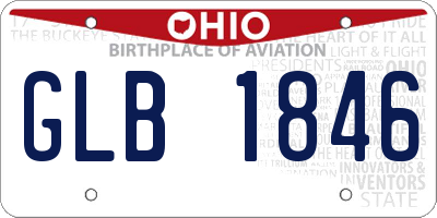 OH license plate GLB1846