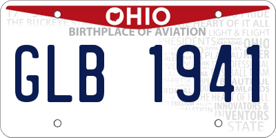 OH license plate GLB1941