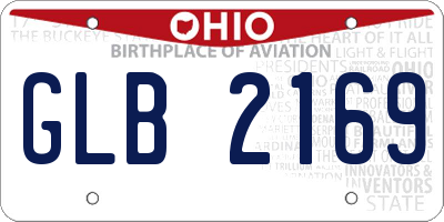OH license plate GLB2169