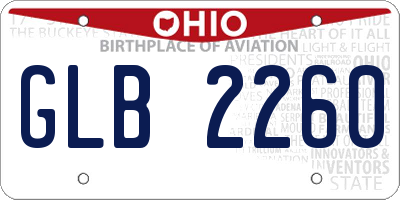 OH license plate GLB2260