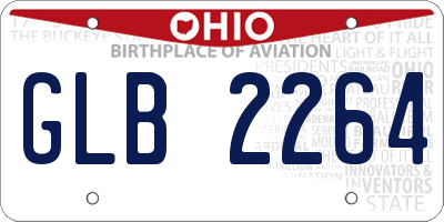 OH license plate GLB2264