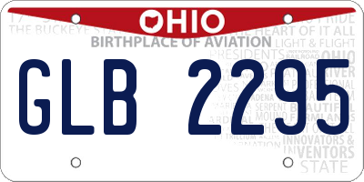 OH license plate GLB2295